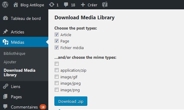 Download Media Library